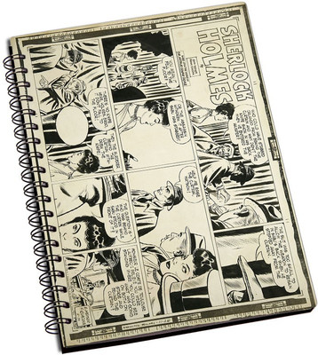 

Rangeele Inkers A5 Notebook(Sherlock Holmes Comic Strip, Multicolor)