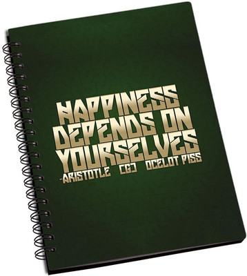 

Rangeele Inkers A5 Notebook(Happiness Depends On You, Multicolor)