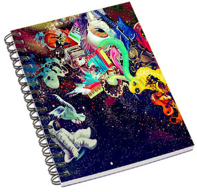 

Shopmania A5 Notebook(DESIGNER PRINTED NOTEBOOK, Multicolor)