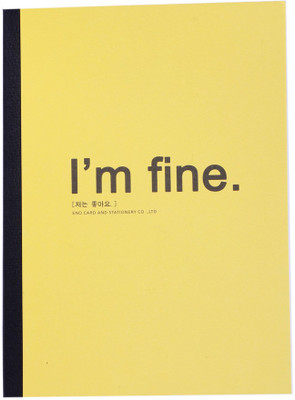 

Enwraps Regular Notebook(I'm fine, Yellow)