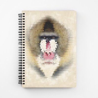 

RAYITE A5 Diary(Vintage Geometric Monkey, Multicolor)