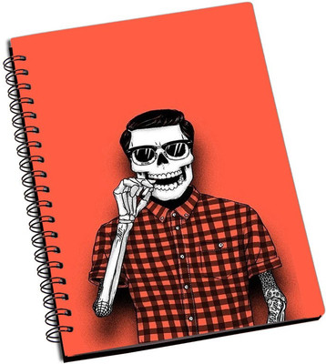 

Rangeele Inkers A5 Notebook(Cool tattooed Skull, Multicolor)