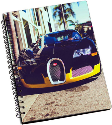 Rangeele Inkers A5 Notebook(Black Awesome Bugati, Multicolor)