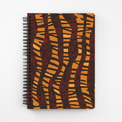 

RAYITE A5 Diary(Cheetah Tribal Wave, Multicolor)
