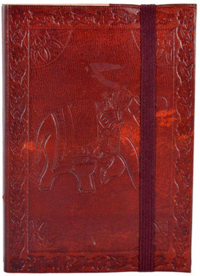 

Craft Club Regular Diary(leather notebook with elephant emboos, Brown)