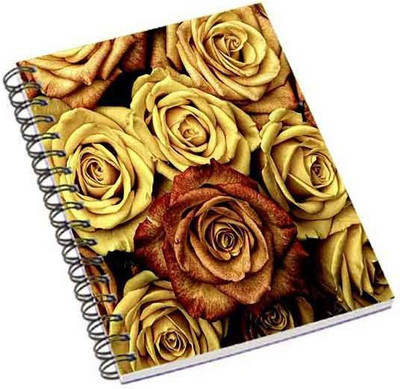 

Shopmania A5 Notebook(Yellow Rose, Multicolor)