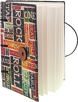 

Craft Club Regular Notebook(Rock & Roll Print In Special Binding Diary, Multicolor)
