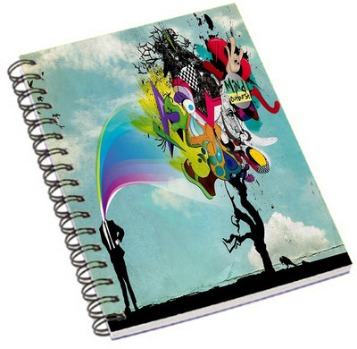 

Shopmania A5 Notebook(DESIGNER PRINTED NOTEBOOK, Multicolor)