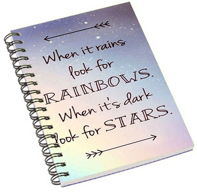 

Shopmania A5 Notebook(Rainbows, Multicolor)