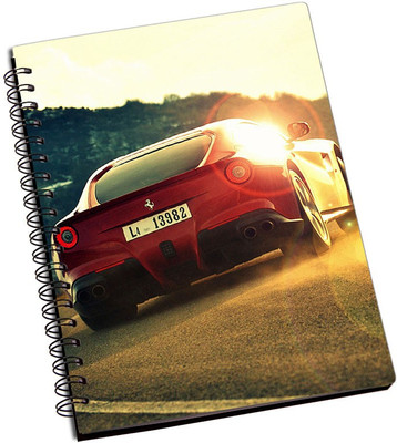 

Rangeele Inkers A5 Notebook(Ferrari Racing Car, Multicolor)