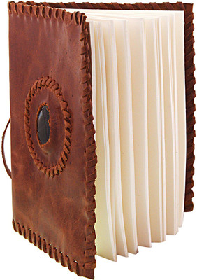 Craft Club Regular Diary(Soft Leather Diary With Stone And Dori, Copper)