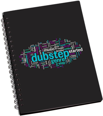 

Rangeele Inkers A5 Notebook(The Dubstep Word Cloud, Multicolor)