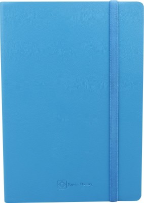 Kevin Danny Leatherette Collection A5 Notebook Single Ruled 192 Pages(Blue)