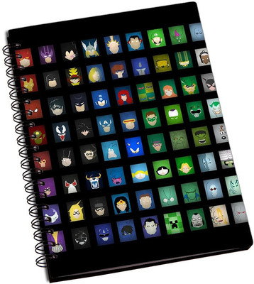 

Rangeele Inkers A5 Notebook(Superheroes Icon, Multicolor)