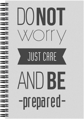 

Art Emporio A5 Notebook(Dont worry, Be Prepared, Multicolor)