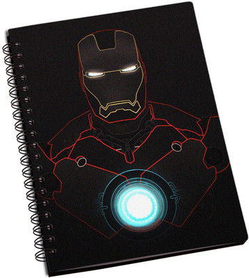 

Rangeele Inkers A5 Notebook(Ironman line Art, Multicolor)