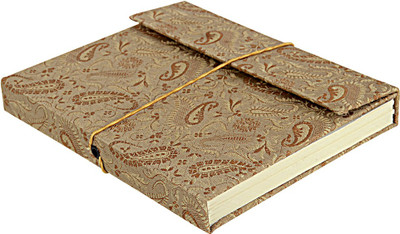 

Lal Haveli Regular Diary(Handmade Paper Silk Cover Office Diary Notebook Journal Book With Pen, Beige)