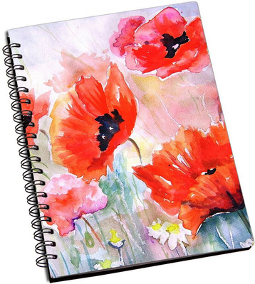 

Rangeele Inkers A5 Notebook(Flowers Painting Artwork, Multicolor)