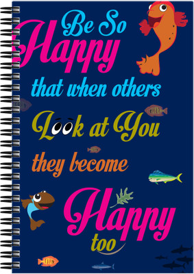 

Art Emporio A5 Notebook(Be So Happy Fish, Multicolor)