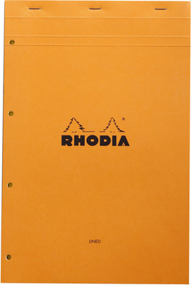 

Rhodia A4 Note Pad(Basics Orange Legal Yellow - No. 119 - A4+ - 318 mm x 210 mm, Orange)