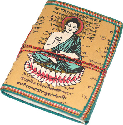 

R S Jewels Mini Diary(Handicraft Buddha Printed Note Pad, Multicolor)
