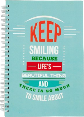 The Crazy Me Keep Smiling Because Life's Beautiful Thing A5 Notebook Ruled 160 Pages(Multicolor)