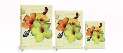 

Tiara Diaries B5 Notebook(2016-2017 Designer LA Kaarta UV FLOWER (Set of 3), Mix Color, Pack of 3)