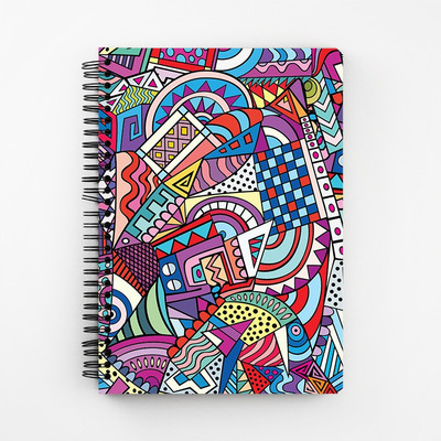 

RAYITE A5 Diary(Seamless Pattern Colorful, Multicolor)
