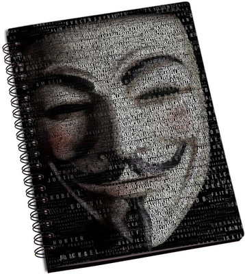 

Rangeele Inkers A5 Notebook(Vendetta Typography Mask, Multicolor)