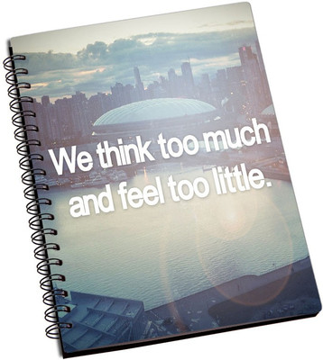 

Rangeele Inkers A5 Notebook(We Think Too Much, Multicolor)