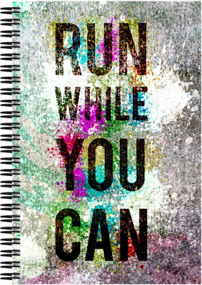 

Art Emporio A5 Notebook(Run While you Can, Multicolor)