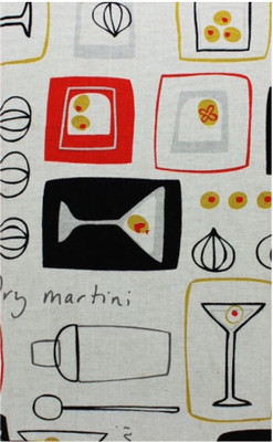 Bucket List India Fabric Covered A5 Notebook 200 Pages(Black White Red Yellow)