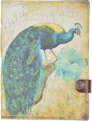 

Hare Krishna Handicrafts A5 Diary(Canvas Peacock Handmade Diary, Multicolor)