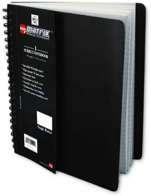 

Bilt A4 Notebook(Matrix Executive 1 Subject, Black)