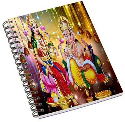 

Shopmania A5 Notebook(Laxmi Ganesha, Multicolor)