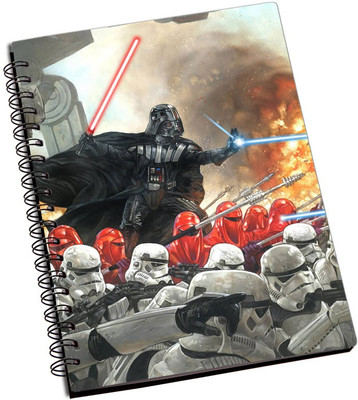 

Rangeele Inkers A5 Notebook(Darth Vader Army, Multicolor)