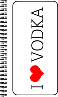 

Art Emporio A5 Notebook(I Love Vodka, Multicolor)