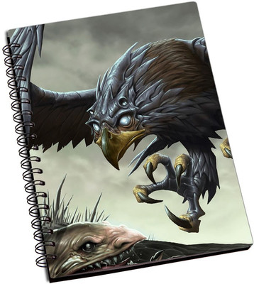 

Rangeele Inkers A5 Notebook(Glint Hawk 3d Art Work, Multicolor)