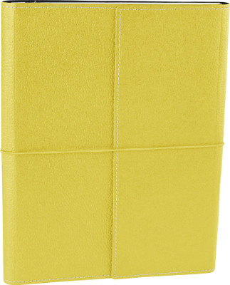 

Eco-Leatherette B5 Journal(Handcrafted, Lime Yellow)
