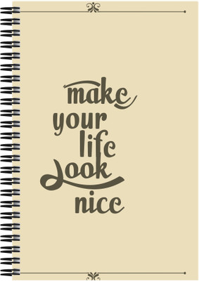 

Art Emporio A5 Notebook(Make it Look Nice, Multicolor)
