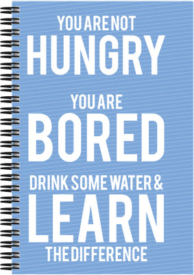 

Art Emporio A5 Notebook(Drink Water, Multicolor)