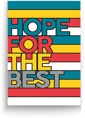 

Goodwork A5 Notebook(Hope for d best, Multicolor)