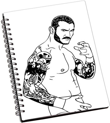 

Rangeele Inkers A5 Notebook(Randy Orton Sketch, Multicolor)