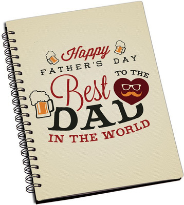 

ShopMantra A5 Notebook(Best Dad In the World Father's Day Cushion Cover, Multicolor)