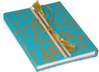 

Urvee Products Book-size Diary(Bamboo Diary, Copper Sulphate Blue and Gold)