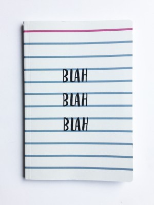 

TheDesignWiz A5 Notebook(Bla Bla Bla Notebook, Multicolor)