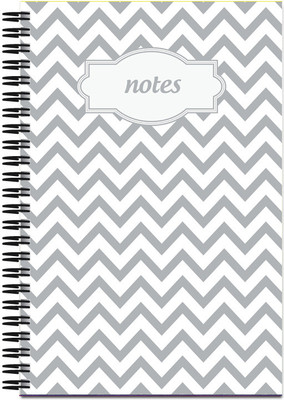 

Art Emporio A5 Notebook(Zig Zag Whites, Grey)