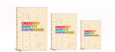 

Tiara Diaries B5 Notebook(2016-2017 Designer La Kaarta CREATE IDENTITY INSPIRATION ( Set of 3 ), Cream, Pack of 3)