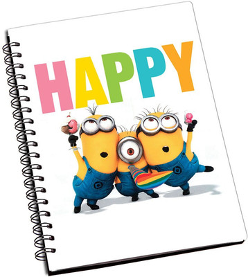 

Rangeele Inkers A5 Notebook(happy Minions, Multicolor)