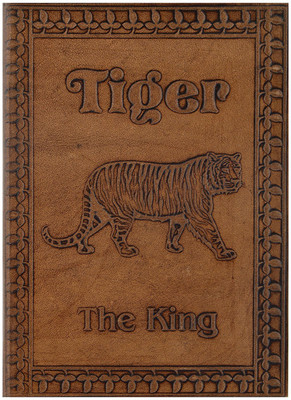 

Hare Krishna Handicrafts Regular Diary(Tiger Emboss Handmade Leather Diary Notebook, Tan)
